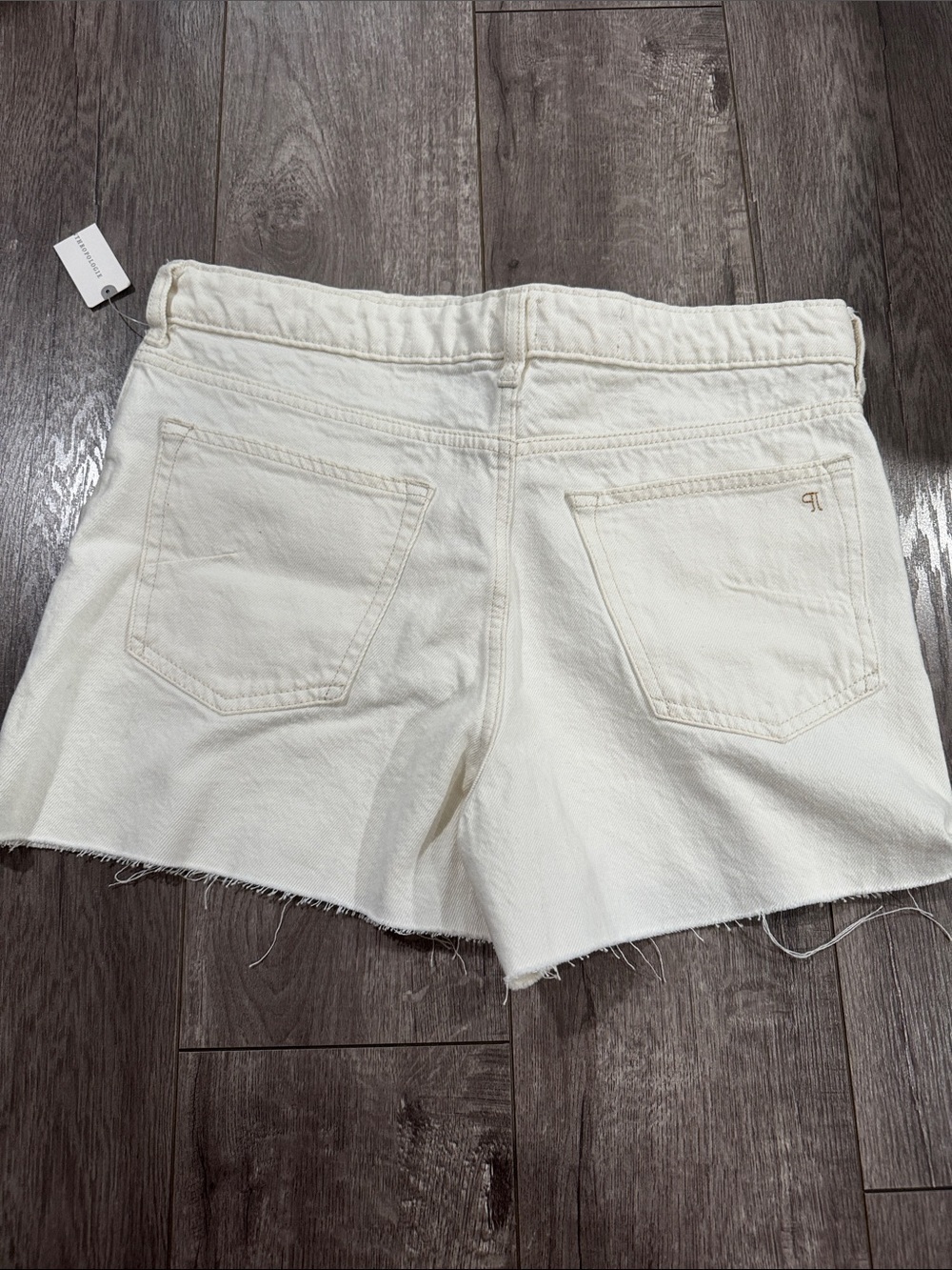 NWT Anthropologie pilcro cream cut off denim shorts 28 - Picture 4 of 4